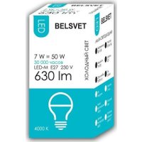 Светодиодная лампочка Belsvet LED-M G45 7 W 4000 К Е27