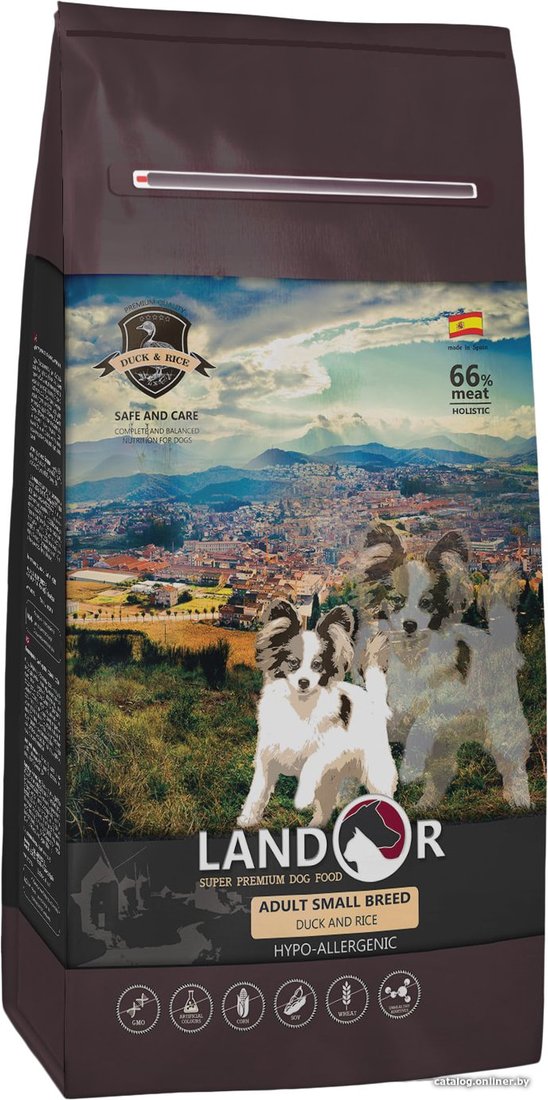 Сухой корм для собак Landor Adult Small Breed Duck with Rice 3 кг