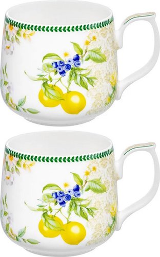 Набор кружек Elan Gallery New Bone China Лимоны 420885