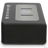Настольные часы с беспроводной зарядкой Lenco CR-580BK