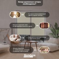 Рулонные шторы Sundays Home LM 168-03 140x170 (молочный)