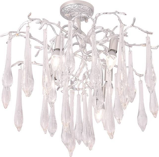 

Подвесная люстра Crystal Lux Reina Pl5 D600 Silver Patina