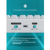 Клавиатура IO by Red Square Type 84 Magnetic g3ms Magnetite Ice (белый)