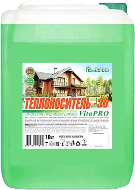 

Теплоноситель EcoTherm VitaPro -30 C 10 кг
