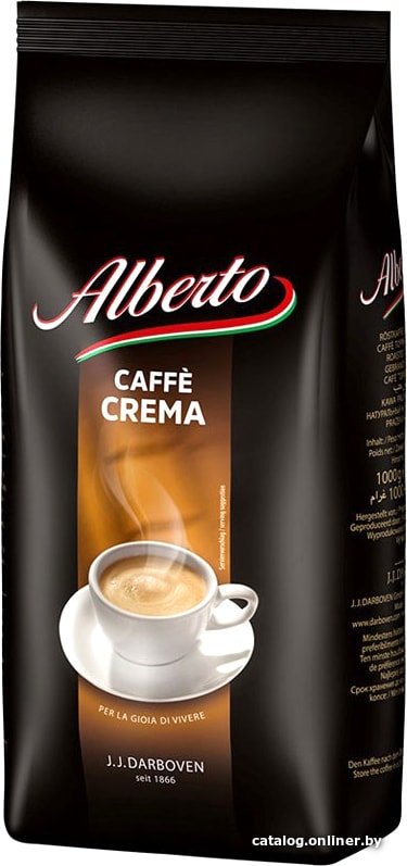 Кофе Alberto Caffe Crema в зернах 1000 г