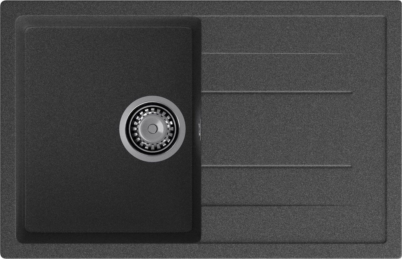 Кухонная мойка GranFest Quadro 780L (графит)