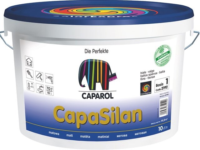 

Краска Caparol CapaSilan (белый, 2.5 л)