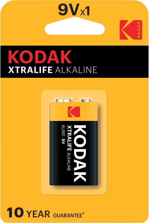 

Батарейка Kodak Xtralife 9V/6LR61/LR22 Alkaline 9V 30952010