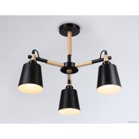 Люстра средней высоты Ambrella light TR82206/3 BK/LWD