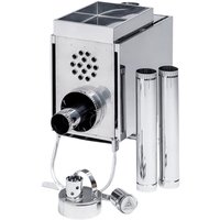 Свободностоящая печь-камин Инвент Малая с теплообменником (с экраном)