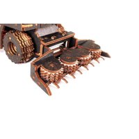 Сборная модель Eco-Wood-Art Кормоуборочный комбайн FS80 PRO с жаткой ЖКС-4.5