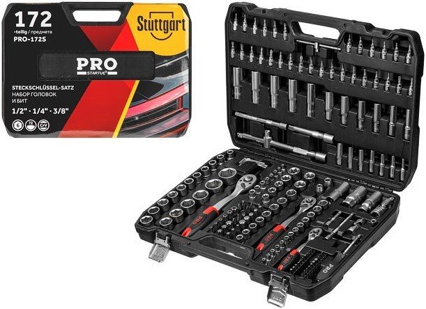 

Универсальный набор инструментов PRO Startul Stuttgart PRO-172S (172 предмета)