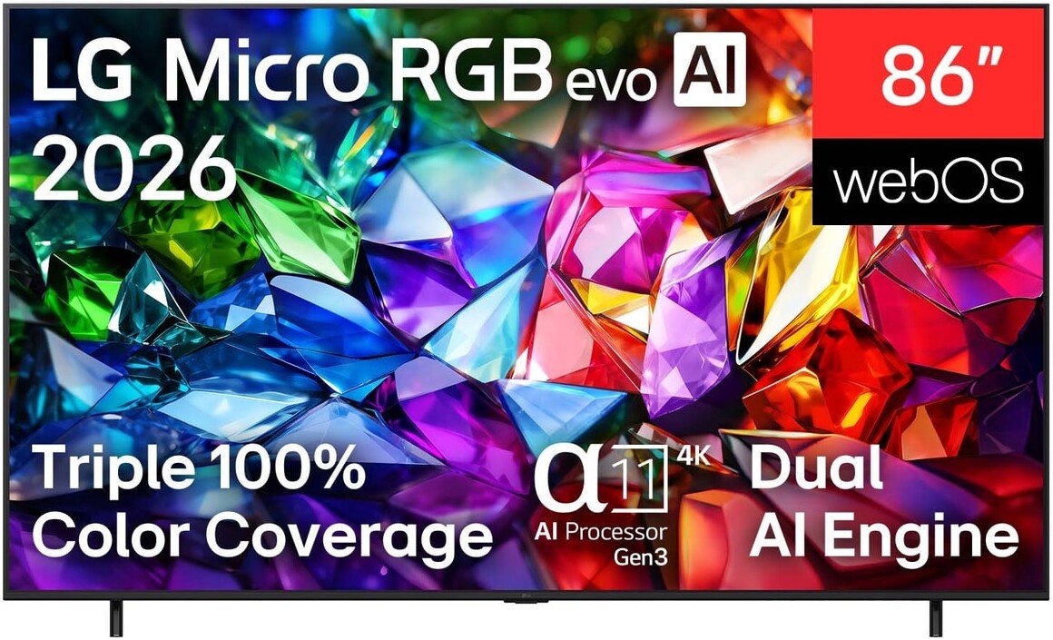 RGB miniLED телевизор LG Micro RGB evo AI 86MRGB96B6B