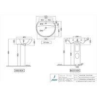 Умывальник Jaquar SLS-WHT-6801