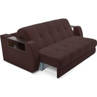 Диван Мебель-АРС Аккордеон Барон №3 ППУ 180x200 (велюр шоколад HB-178/16)