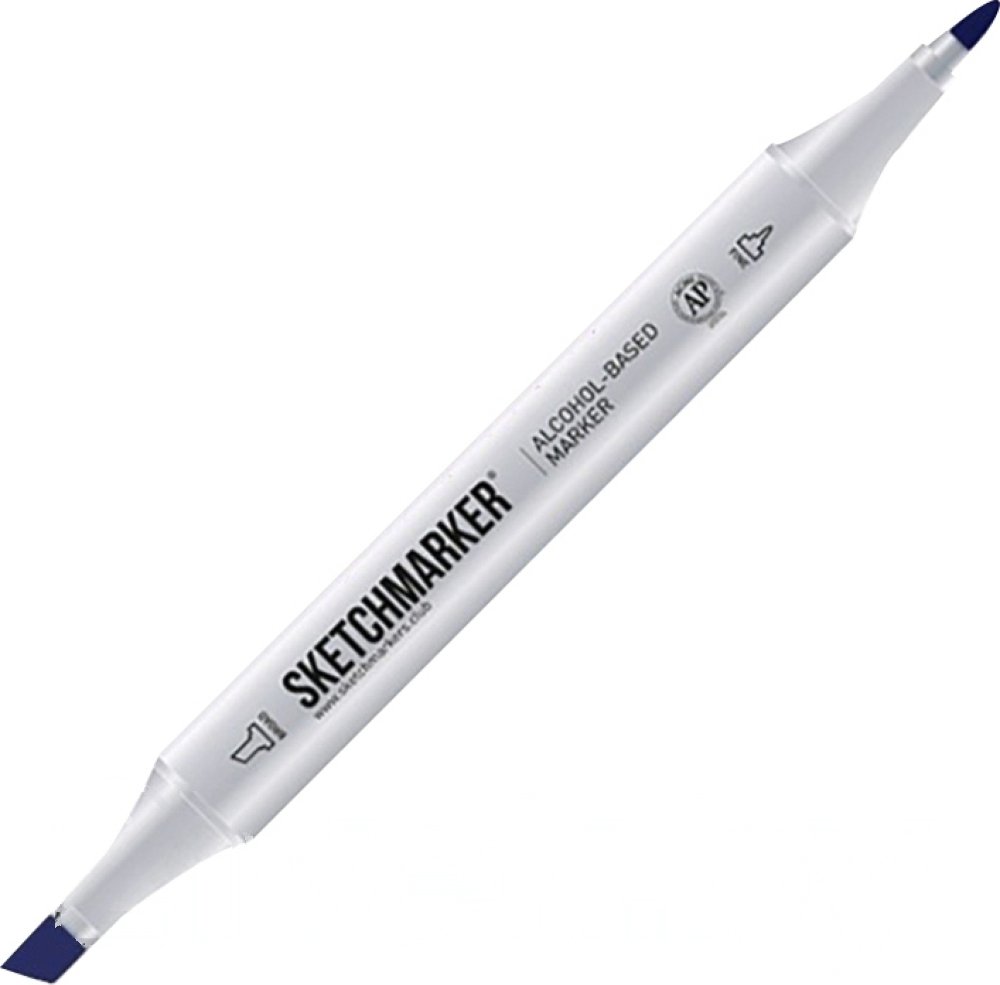 

Маркер перманентный Sketchmarker Двусторонний B110 SM-B110 (синий темный)