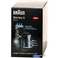 Электробритва Braun 350cc-4 black/blue Series 3