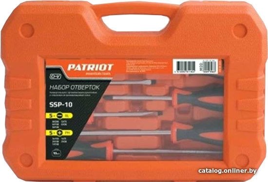 Набор отверток Patriot SSP-10 (10 предметов)