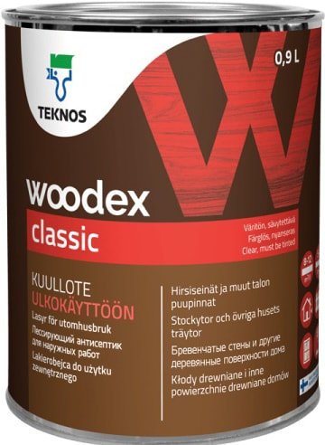 

Антисептик Teknos Woodex Classic (0.9 л)