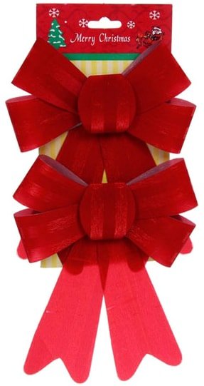 

Елочная игрушка Серпантин Красный блеск 2 шт 185-0152