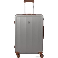 Чемодан-спиннер Grott 340-614/5-26 (светло-серый)