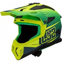 Мотошлем LS2 MX708 Fast II Duck (3XL, Green H-V Yellow)