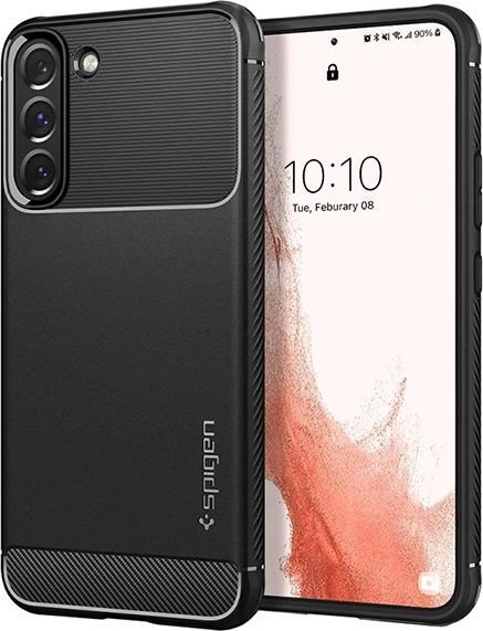 

Чехол для телефона Spigen Rugged Armor для Galaxy S22 ACS03986 (черный)