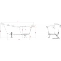 Ванна Astra-Form Роксбург 170x79