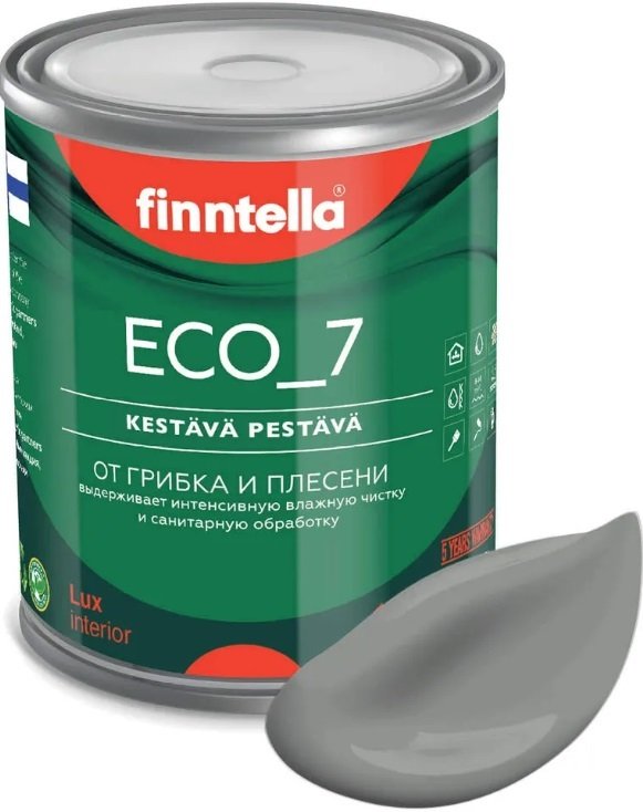 

Краска Finntella Eco 7 Kivia F-09-2-1-FL059 0.9 л (серо-зеленый)