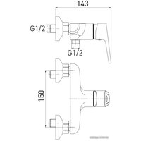 Смеситель Gross Aqua Delta 5740268C-S