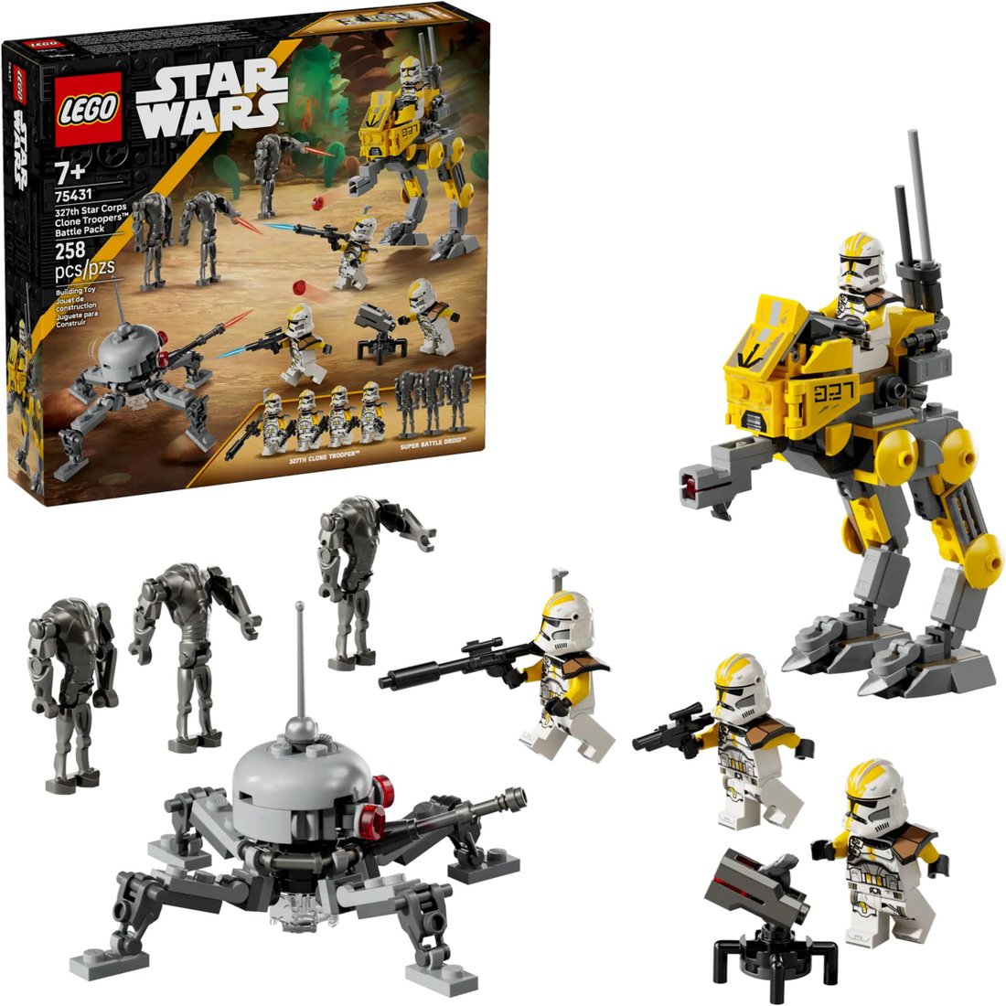 

Конструктор LEGO Star Wars 75431 Боевой набор клонов 327-го звёздного корпуса