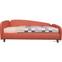 Кровать-тахта DiArt Альба 1.2 левая (велюр Ultra Terra/ножки светлые)