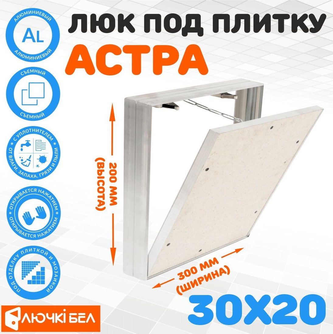 Люк ЛючкиБел Астра 30х20 см