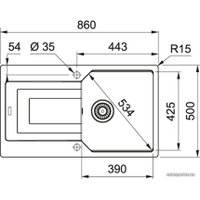 Кухонная мойка Franke Urban UBG 611-86 (графит)