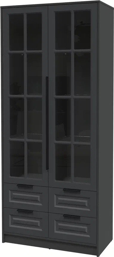 

Шкаф-витрина Интерлиния Концепт КТ-ШВ2 Деко (антрацит/пепел)