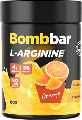 L-аргинин Bombbar L-Arginin (180 г, апельсин)