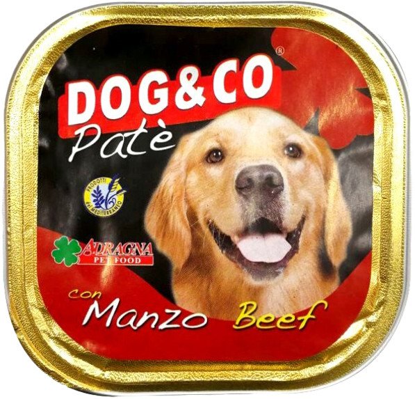 Консервированный корм для собак Adragna Dog&Co паштет из говядины 300 г