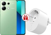 Redmi Note 13 8GB/512GB с NFC международная версия (мятно-зеленый) и Xiaomi Smart Plug 2 Wi-Fi по акции