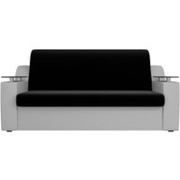 Диван Лига диванов Сенатор 100717 100 см (черный/белый)