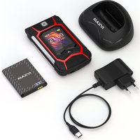 Кнопочный телефон Maxvi E10ds (красный)