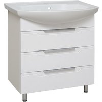  Runo Тумба с умывальником Верона 75 + Элеганс 75 (напольная)