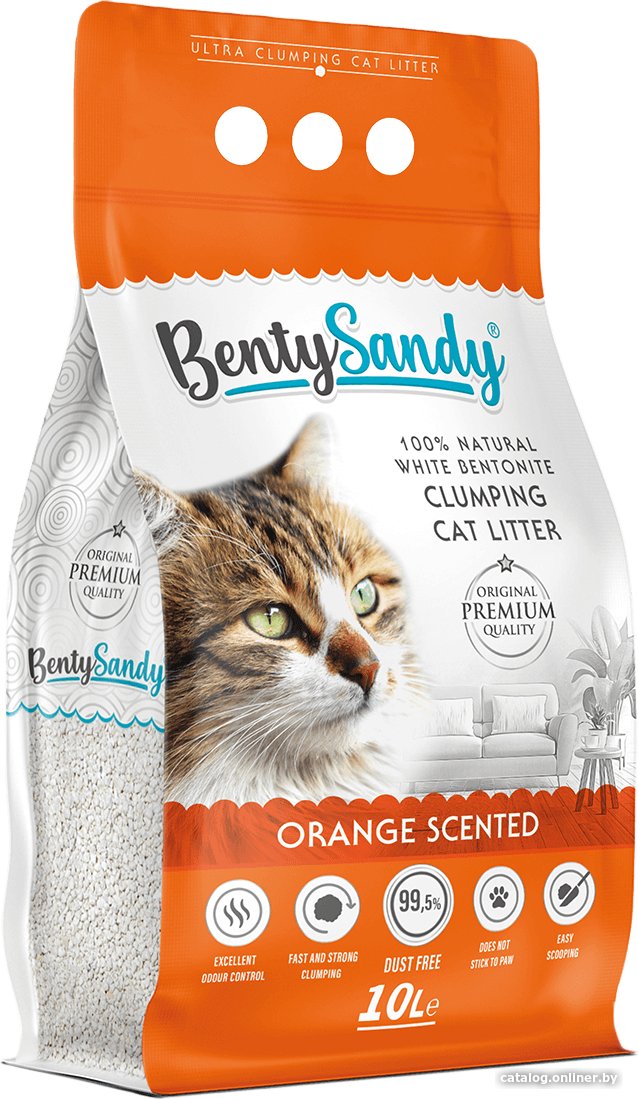 Наполнитель для туалета BentySandy Orange Scented 10 л