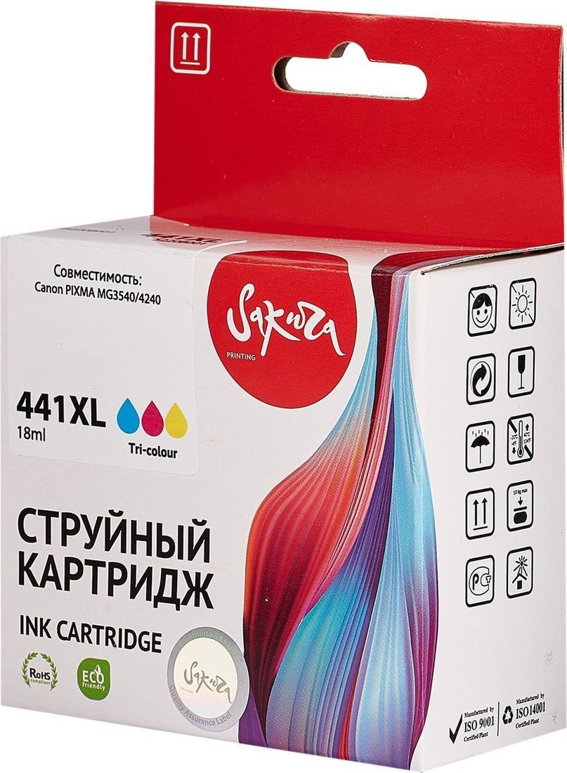 

Картридж Sakura Printing SI5220B001 (аналог Canon 441XL Color)