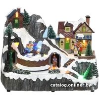 Статуэтка Kaemingk рождественская деревня с led "новогодняя суета" 481318 в Солигорске