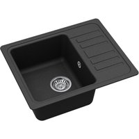 Кухонная мойка Aquasanita Notus SQ102 + Sabia 5523 (черный металлик 601)