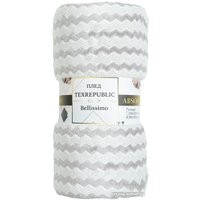 Плед Tex Republic Absolute Зигзаг двухцветный Flannel 200x220 92574 (серый)