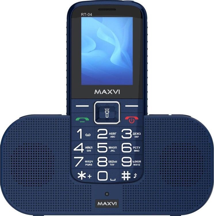 Кнопочный телефон Maxvi RT-04 (синий)