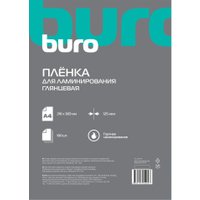 Пленка для ламинирования Buro 125 мкм A4 глянцевая 216x303 мм (100 шт)