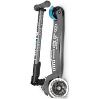 Трехколесный самокат Micro Maxi Micro Deluxe LED Foldable (серый)