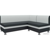 Угловой диван Mebelico Уют (белый/черный)